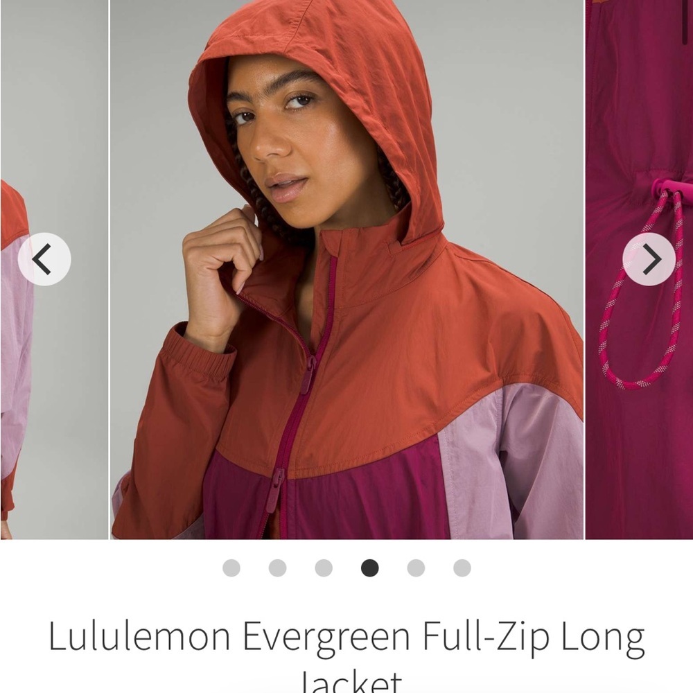 Lululemon Athletica Women's Red and Purple Ski Jacket - Picture 4 of 9